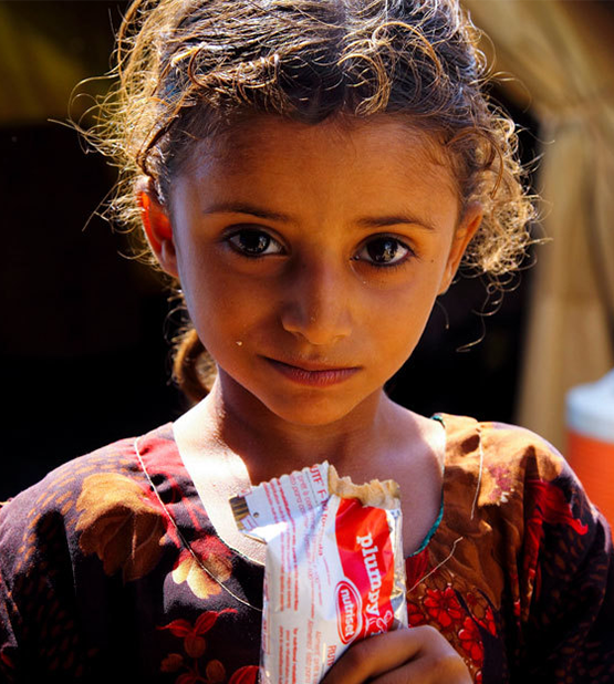 You can bring malnourished families back to health