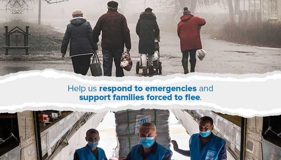 Help us respond to emergencies and support families forced to flee
