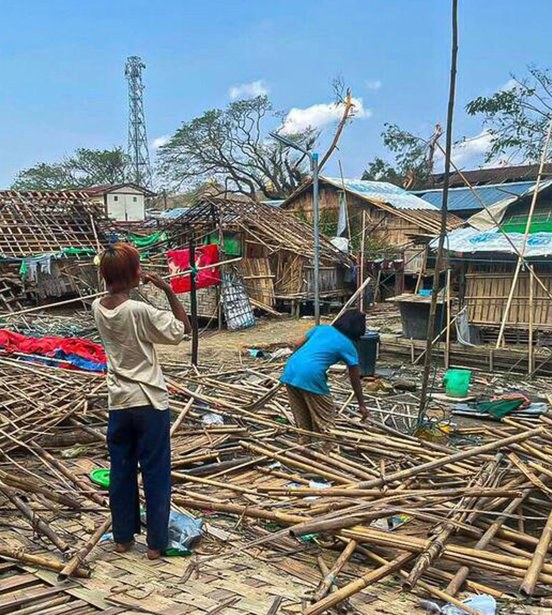 Cyclone Mocha made landfall in Myanmar affecting communities and causing widespread destruction.