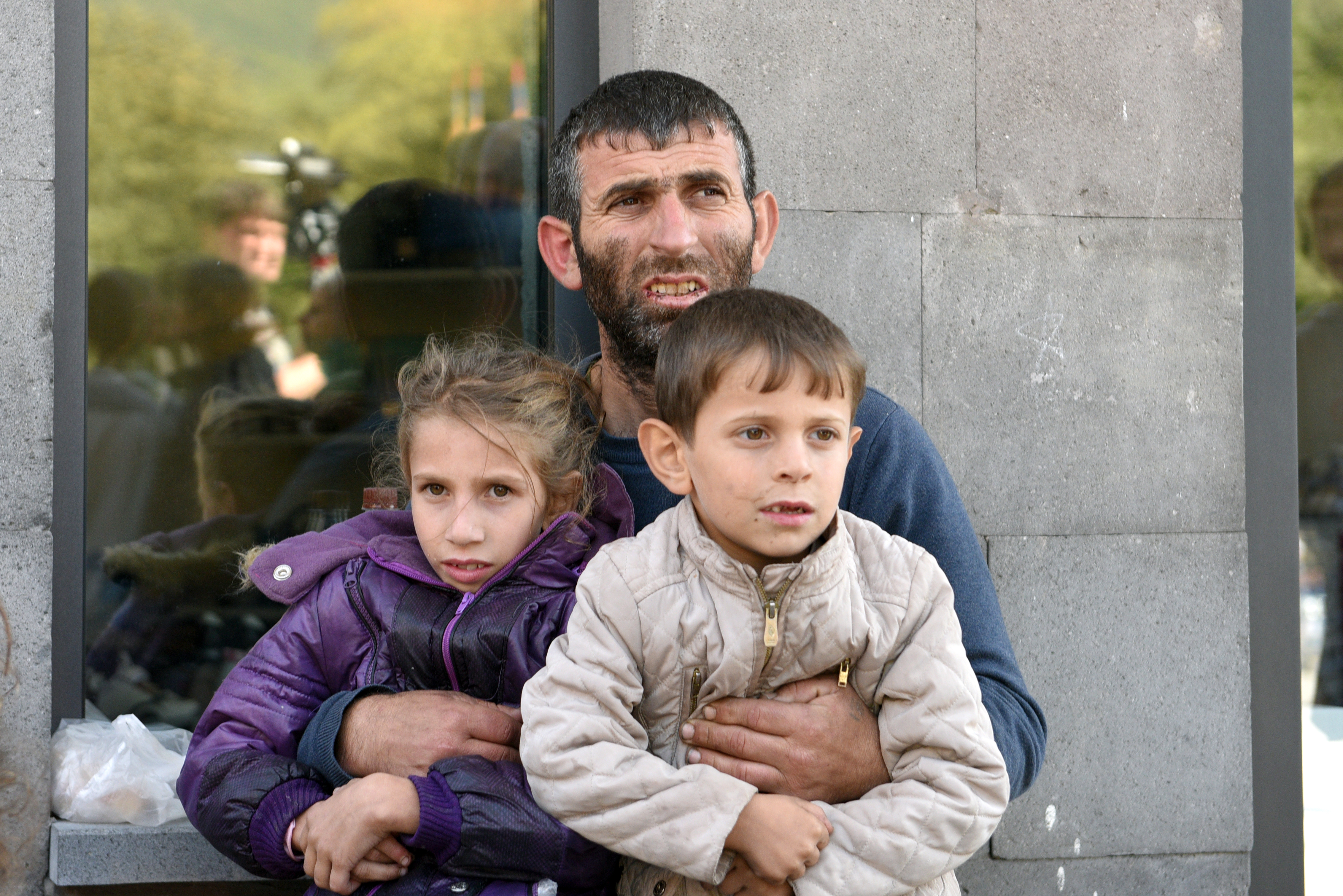 Refugees arrving in Armenia