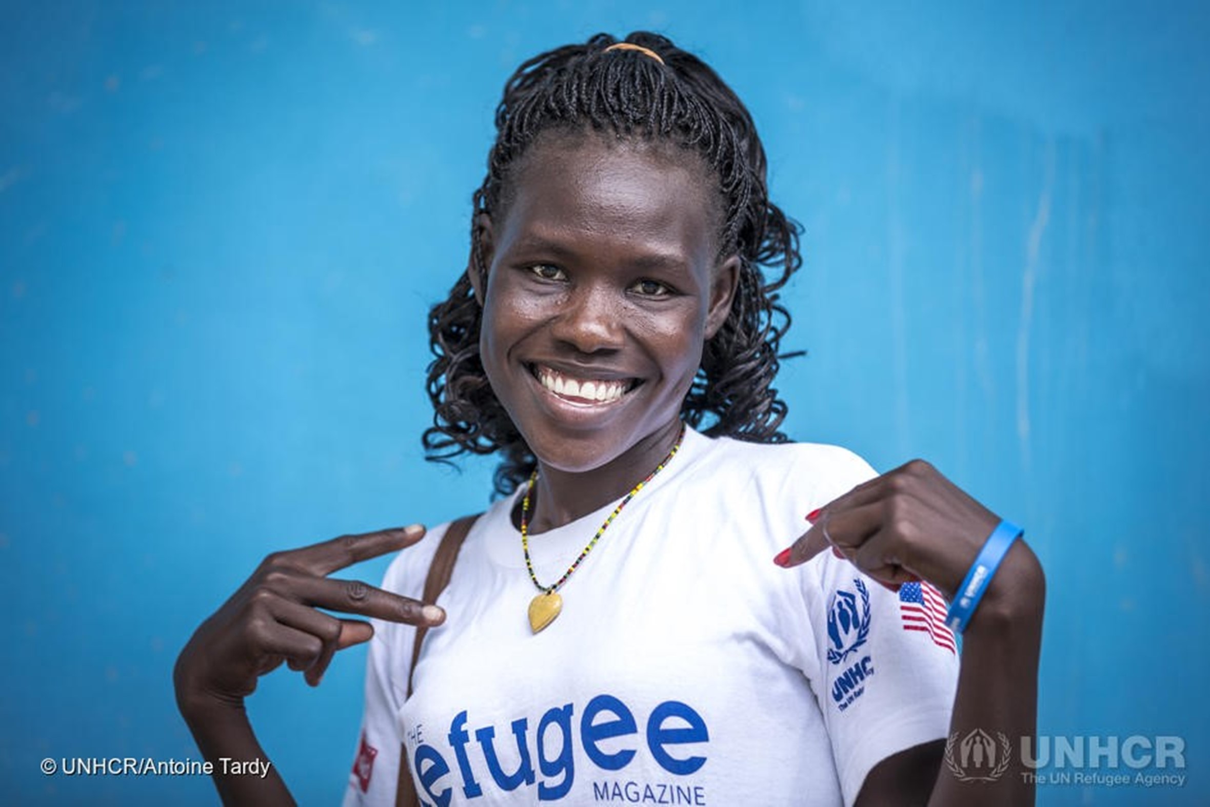 Chelia, South Sudanese refugee and UNHCR scholar studying Disaster Management, Conflict Resolution and Humanitarian Assistance at Masinde Muliro University, Kenya.