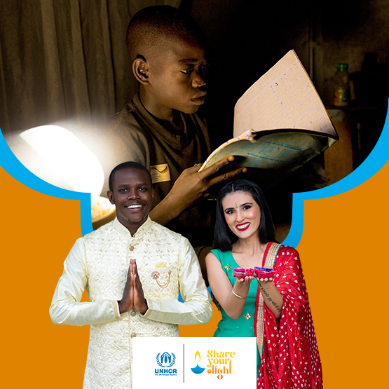 This Diwali, share your light with families forced to flee.