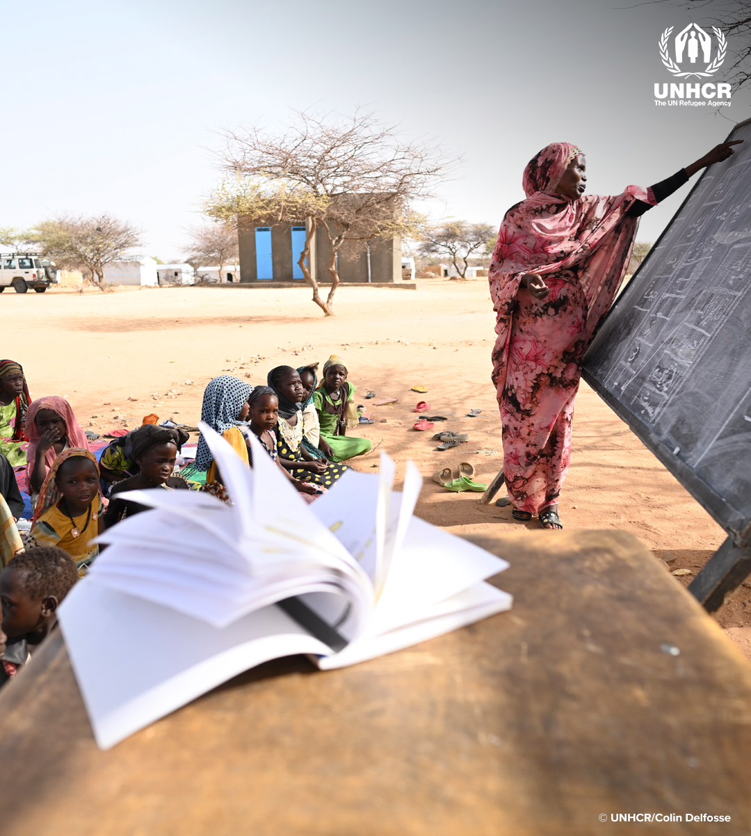 Chad. Sudanese graduate teacher dreams of chance to continue studies.