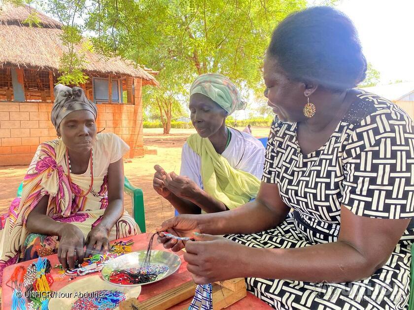 Gambella Women Talking Beads initiative in Gorom Refugee Camp