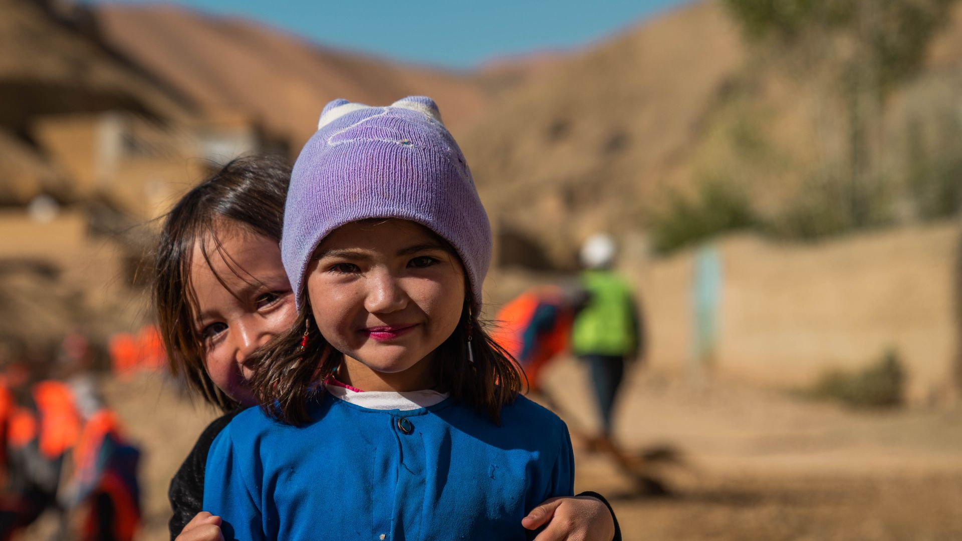 Afghan children in communities supported by UNHCR