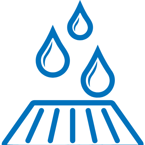 Drainage and flood protection icon