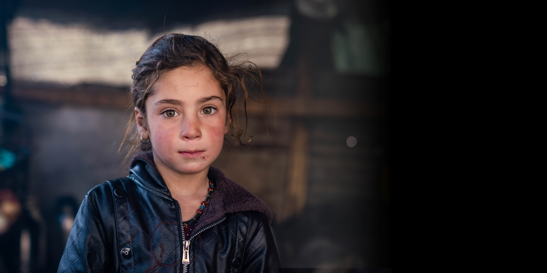 Sherin_flat Sherin, 7, lives with her family in a tent. She dreams of a better life and a future free from struggles.