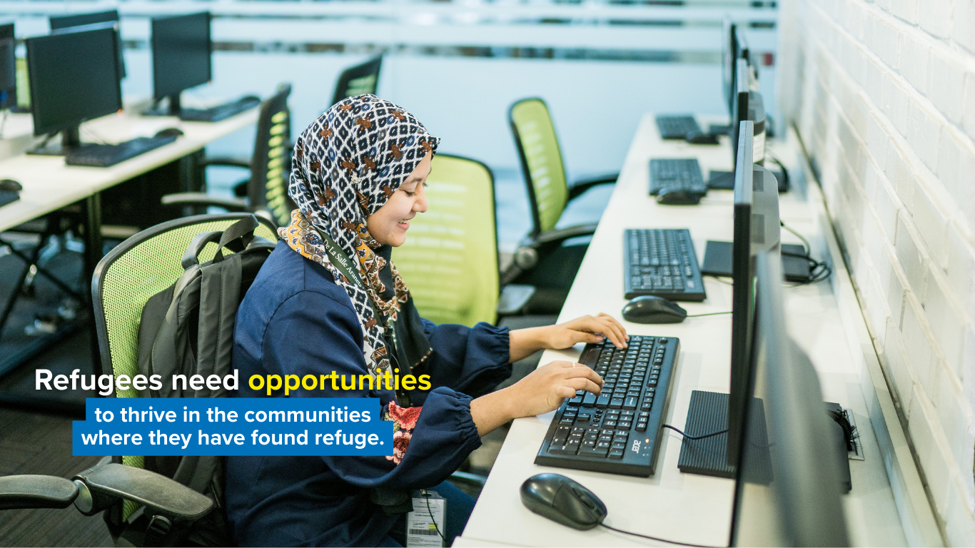 Refugees need opportunities to thrive in communities where they have found refuge