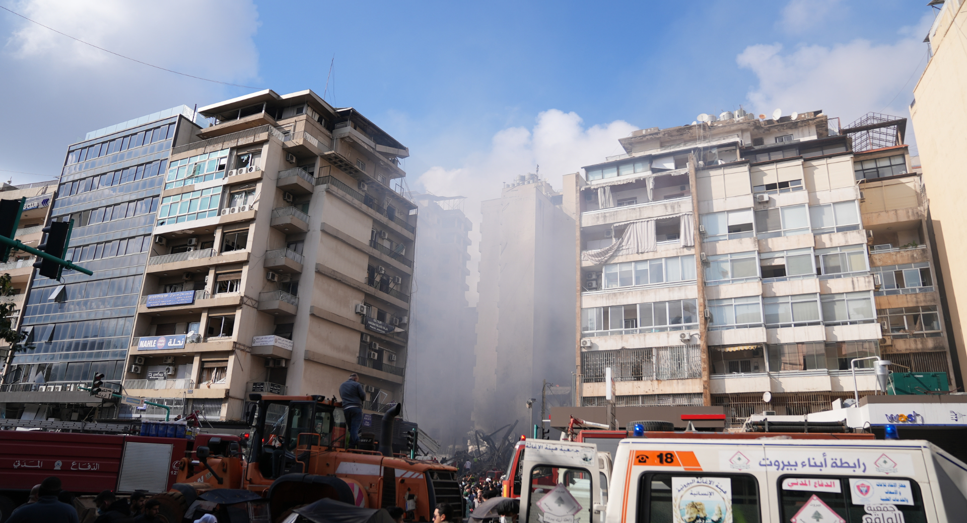 Lebanon. Aftermath the airstrikes in Beirut