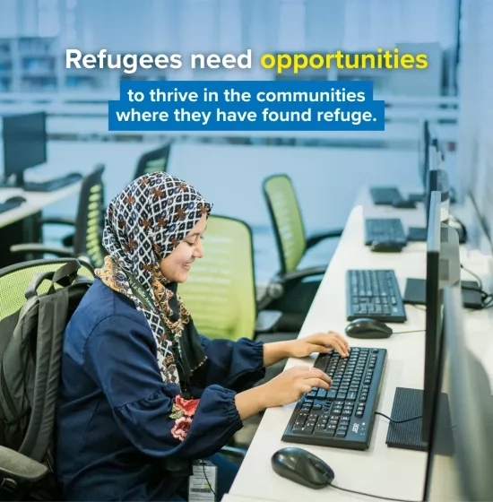 Refugees need opportunities to thrive in communities where they have found refuge