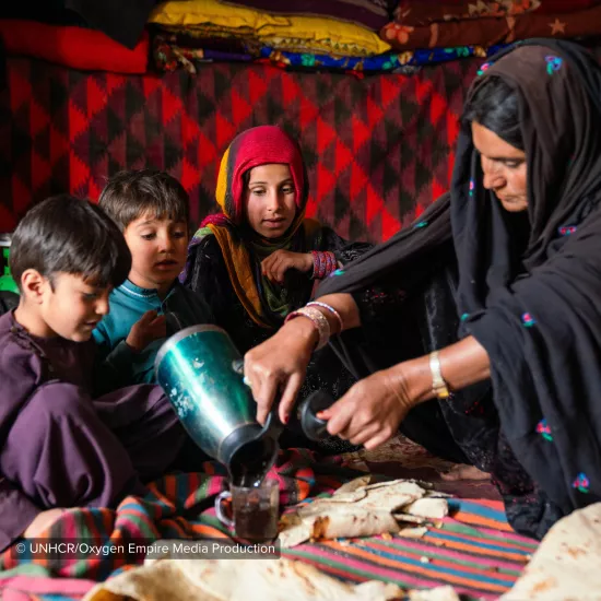 Akhtar Bibi, a mother of five, is an internally displaced person (IDP) from Faryab province who has been living in Herat for seven years.
