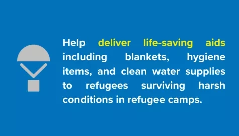 Deliver life=saving aids