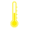 icon thermometer yellow
