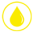 icon water drop yellow