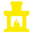 icon stove yellow