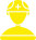 Volunteer icon in yellow